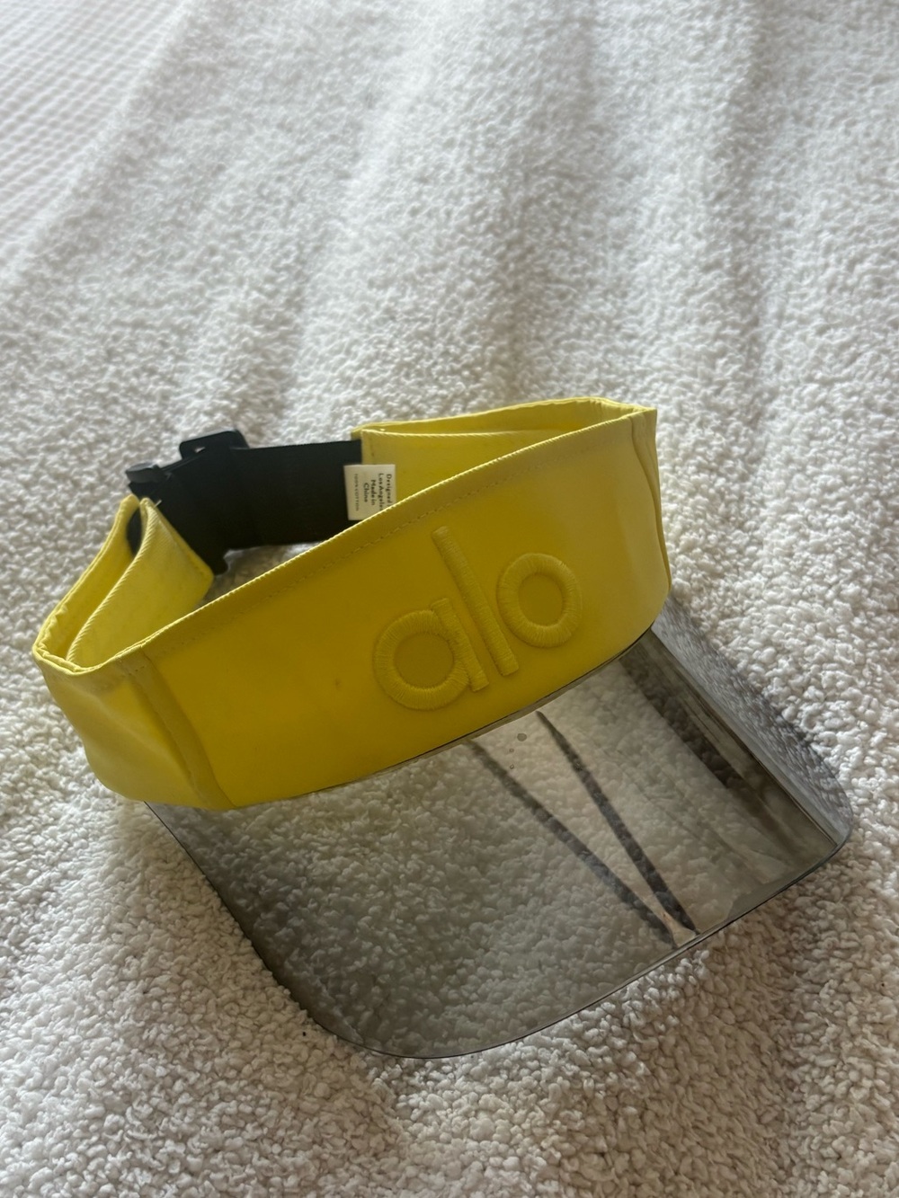 ALO Yoga Yellow Visor with Tinted Shield